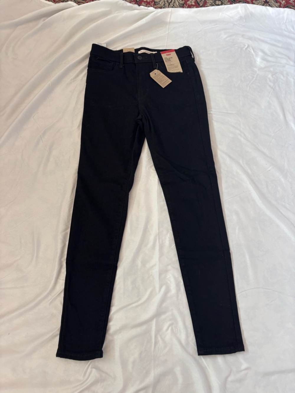 Levi's black 720 high-rise super skinny jeans